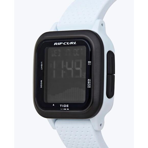 Rip Curl Men's Next Surf Tide Silicone Band 39mm Digital Watch in White - Picture 2 of 6